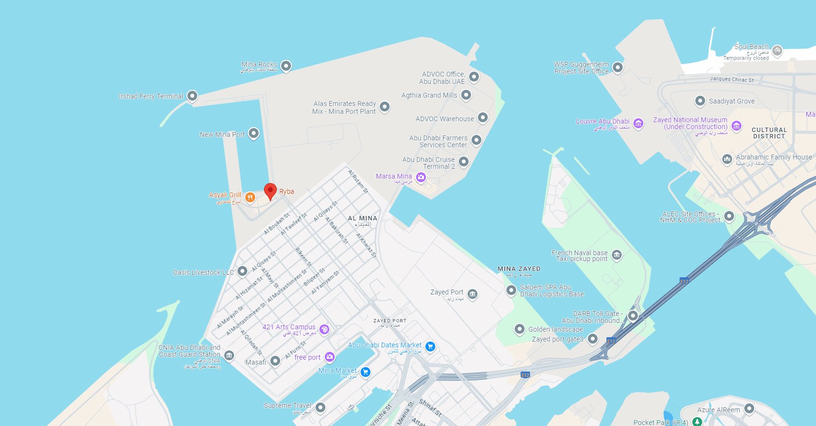 ryba seafood restaurant abu dhabi